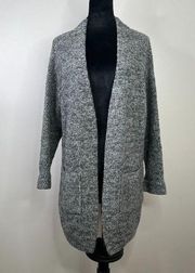 ASTR The Label Wool Blend Longline Open Front Cardigan