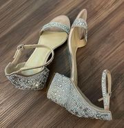 Mari champagne heels