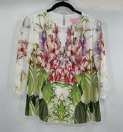 Women  London Zumble Mirrored Pleated Blouse
Size xs