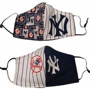 Set of 2 NY Yankees Face cover Unisex