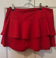 Red Ruffles Skirt