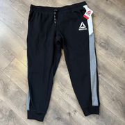 Reebok Color Block Fleece Joggers Size XXL New