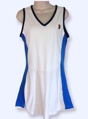 Vintage Nike Challenge Court Sleeveless White and Blue Tennis Pickleball Skirt-L