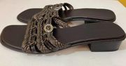 Brighton Brown Leather Rita Sandals Size 8N