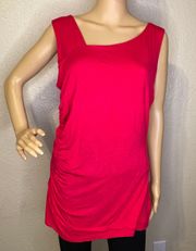 Sleeveless Blouse Hot Pink Size Large