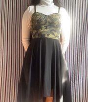 Camo High Low Dress