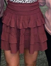 Maroon skirt