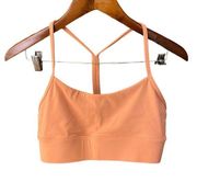 Third Love orange Y racerback Sports athletic yoga workout Bra large