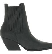 Steve Madden GRAY TEREZZA WOMENS LEATHER ANKLE BOOTIES BOOTS