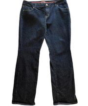 NOBO NO BOUNDARIES "Love" Pocket Y2K Straight Denim Blue Jeans ~ Junior Size 19