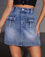 Y2K Denim Skirt