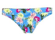 Tori Praver Seafoam bikini bottoms blue floral size Medium