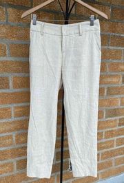 Alice + olivia employed linen pants sz 0