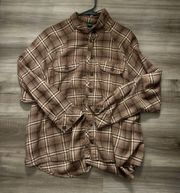 brown flannel