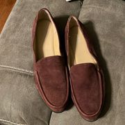 | E360 | Red Brown Slip On Loafers | Women's Size 8.5