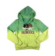 Fiorucci Ombre Sunglasses Angels Hoodie in Green & Yellow