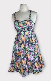 Candie’s | Vintage Y2K Sweetheart Floral Print Tiered Dress | 3