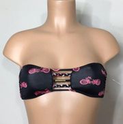 New. Volcom motorcycle bandeau bikini top.