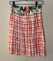 Anthropologie Mauve Country Basket Weave Skirt Size 2