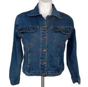 Vintage 90’s Bill Blass Jeans Trucker Jean Jacket, Sz PM