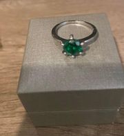 Green Diamond Ring