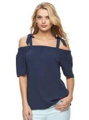 Juicy Couture Cold Shoulder Bow Top