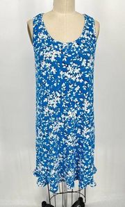 NWT Draper James Alison Nightgown Shift Dress Sz S/M Blue Floral