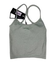 Bo + Tee Rythm Seamless Scoop Neck Crop Top in Pale Green