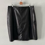 Universal Standard Faux Leather Skirt