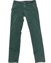 AG Adriano Goldschmied The Prima Mid Rise Cigarette Size 29 Green/Olive