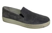 Prada Grey Suede Slip On Sneaker Shoes