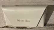 MICHAEL KORS White Envelope Snap Style Hard Side Glasses Case.