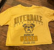 Archie Comics Riverdale Short Sleeve Cropped T-Shirt. 