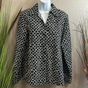 Christine investments go label non-iron long sleeve blouse size 14