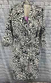 Sergio Hudson x Target  Zebra  Print Trench Coat  Size 4X