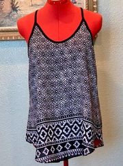 iZ Byer black and white tank top in sz Med