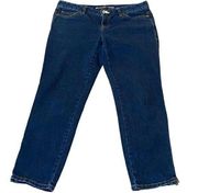 Michael Kors Ankle Zipper Blue Denim Jeans Mid Rise Size 4