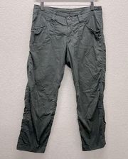 Kuhl Army Green/ Gray Convertible Hiking Pants Cargo Crop 8