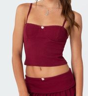 maroon rose top