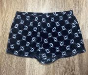 Womens Fleece Pajama Shorts - M