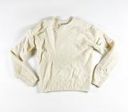 Everlane The Teddy Crew Neck Fuzzy Knit Long Sleeve Pullover