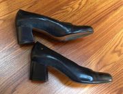 ETIENNE AIGNER “PALOMA” NavyBlue Leather HeelsS7.5