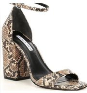 Chelsea & Violet Shoes Chelsea & Violet Tara Snake Print Block Heel