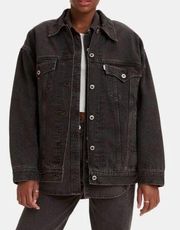 NWT Levi’s Silver Tab Black Stonewashed Baggy Trucker Jacket Medium