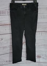 Democracy Black Absolution Slimming Straight Mid-Rise Women's Jeans Size 10