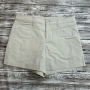 Alpine Design Women's Casual Fit Water Resistant Shorts 8 Ivory Cream Pockets