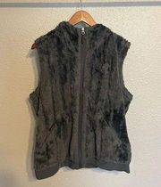 The North Face Fuzzy Hooded Vest Size XL