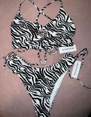 PacSun Zebra Swimsuit