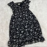 Converse black and white floral dress M