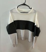 Pre-Owned MD Garage Tri-Color Knitted Cropped Sweater
